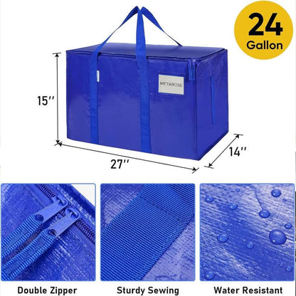 24 Gallon Extra Large Heavy Duty Foldable Moving Bags
